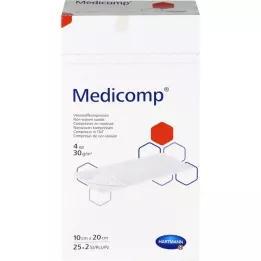 MEDICOMP fleece comp. sterile 10x20 cm 4 layers, 50 pcs
