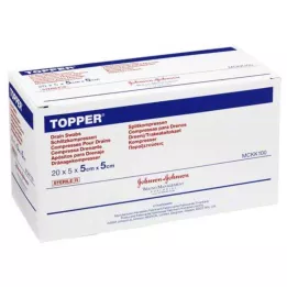 TOPPER Schlitzkompr.5x5 cm sterile, 20X5 pcs