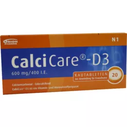 CALCICARE D3 chewing tablets, 20 pcs