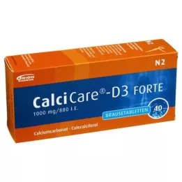 CALCICARE D3 forte effervescent tablets, 40 pcs