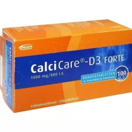CALCICARE D3 forte effervescent tablets, 100 pcs