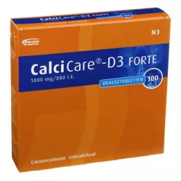 CALCICARE D3 forte effervescent tablets, 100 pcs