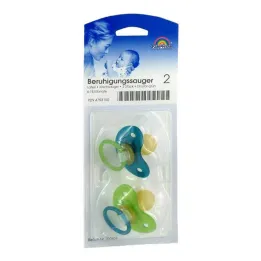 Cherry-shaped latex pacifiers, 2 pieces