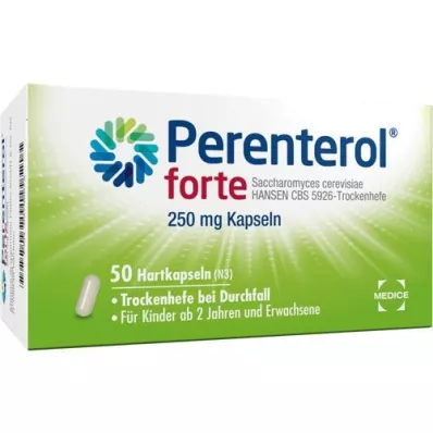 PERENTEROL Forte 250 mg capsules, 50 pcs