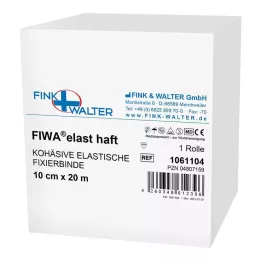 FIXIERBINDE cohesive elastic 10 cmx20 m white, 1 pc