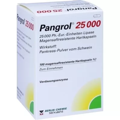 PANGROL 25,000 Hartkps.M.Magagenatzr. Pell., 100 pcs