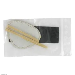 Eye patch with elastic band, sand-colored, 1 piece