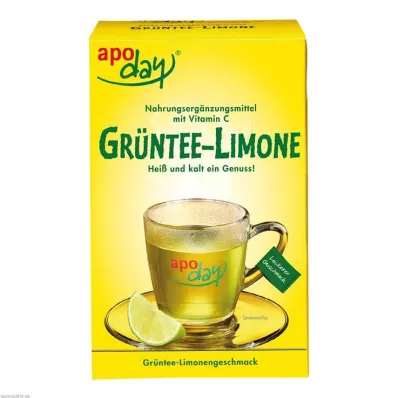 Apoday lime vitamin C + green tea extract powder, 10x10 g