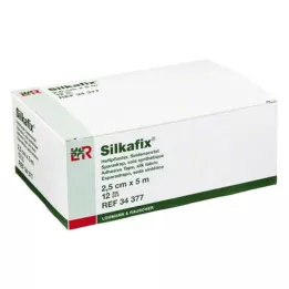 SILKAFIX Heftpfl.2.5 cmx5 m cardboard core, 12 pcs