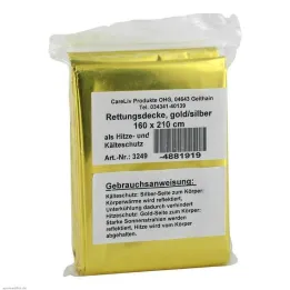 Emergency blanket gold/silver 160x210 cm, 1 pc