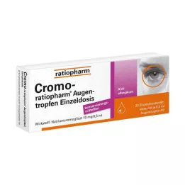 CROMO-RATIOPHARM Eye drops single dose, 20X0.5 ml