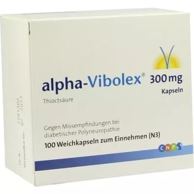 ALPHA VIBOLEX 300 mg soft capsules, 100 pcs