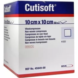 CUTISOFT Vlies compresses 10x10 cm sterile, 50x2 pcs