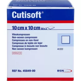 CUTISOFT Vlies compresses 10x10 cm sterile, 50x2 pcs