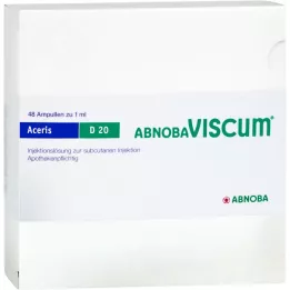 ABNOBAVISCUM Aceris D 20 ampoules, 48 pcs