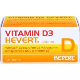VITAMIN D3 HEVERT tablets, 100 pcs