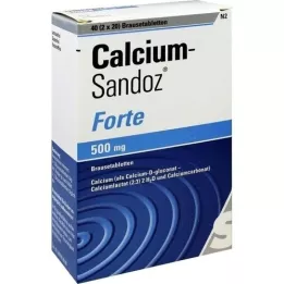 CALCIUM SANDOZ forte effervescent tablets, 2X20 pcs