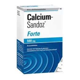 CALCIUM SANDOZ forte effervescent tablets, 2X20 pcs