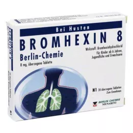 BROMHEXIN 8 Berlin Chemie coated tablets, 20 pcs