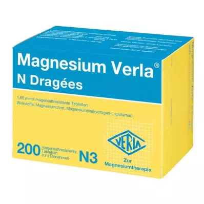 MAGNESIUM VERLA N Dragees, 200 pcs MAGNESIUM VERLA N Dragees, 200 pcs