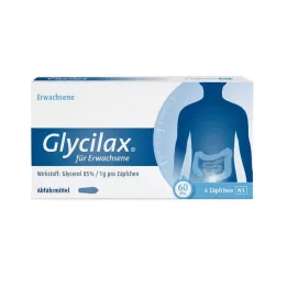 GLYCILAX Suppositories for adults, 6 pcs