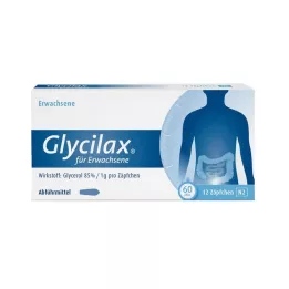 GLYCILAX Suppositories for adults, 12 pcs