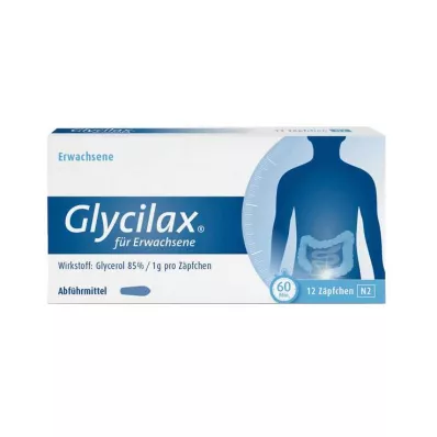 GLYCILAX Suppositories for adults, 12 pcs