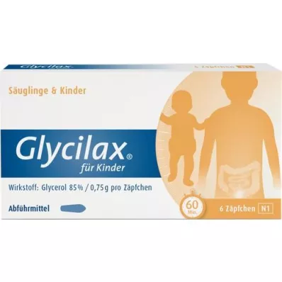 GLYCILAX Suppositorien für Kinder, 6 St