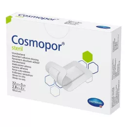 COSMOPOR sterile wound dressing 5x7.2 cm, 10 pcs