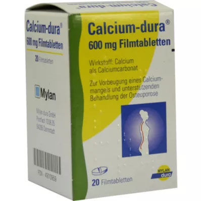 CALCIUM DURA film-coated tablets, 20 pcs