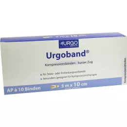 URGOBAND Short-stretch bandage 10 cmx5 m, 10 pieces