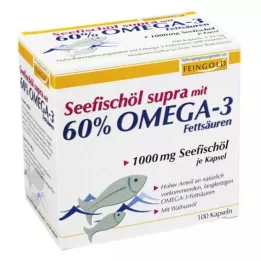 SEEFISCHÖL Supra with 60% Omega-3 fats, soft capsules, 100 pcs