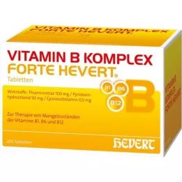 VITAMIN B KOMPLEX Forte Hevert Tablets, 200 pcs