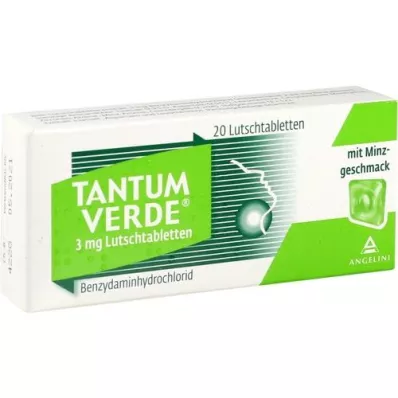 TANTUM VERDE 3 mg Lutschtabl.m.Mint taste, 20 pcs