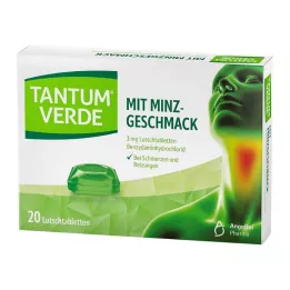 TANTUM VERDE 3 mg lozenges with mint flavour, 20 pcs