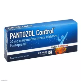 PANTOZOL Control 20 mg gastro-resistant tablets, 7 pcs