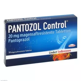 PANTOZOL Control 20 mg gastro-resistant tablets, 14 pcs