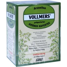 VOLLMERS Prepared green oat tea filter bag, 40 pcs