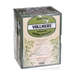 Vollmers prepared green oat tea filter bags, 40 pcs