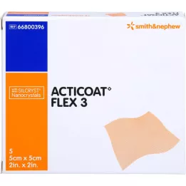 ACTICOAT Flex 3 5x5 cm bandage, 5 pcs