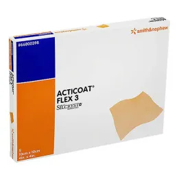 Acticoat Flex 3 10x10 cm bandage, 5 pcs
