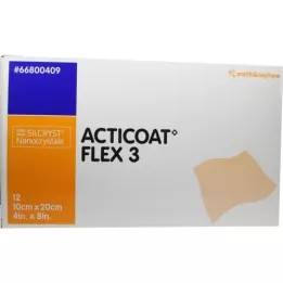ACTICOAT Flex 3 10x20 cm bandage, 12 pcs