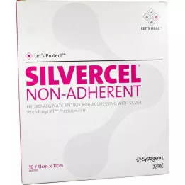 SILVERCEL Non Adherent compress 11x11 cm, 10 pcs