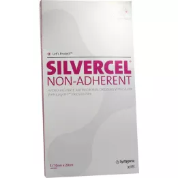 SILVERCEL non adherent compresses 10x20 cm, 5 pcs