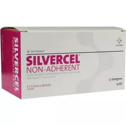 SILVERCEL non adherent tamponade 2.5x30.5 cm, 5 pcs