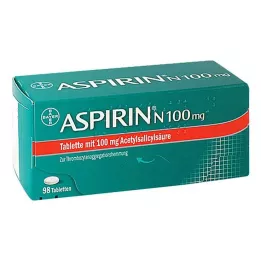 ASPIRIN N 100 mg tablets, 98 pcs