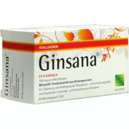 GINSANA G 115 capsules, 60 pcs
