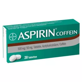 ASPIRIN Caffeine tablets, 20 pcs