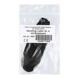 Däumling leather size 4 with tie strap, 1 piece