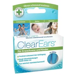 Clearears earplugs for water removal, 10 pieces